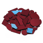 Burgandy Mixed Shapes Acrylic Sew-on Mirror For Dance Costume WholesaleRhinestone